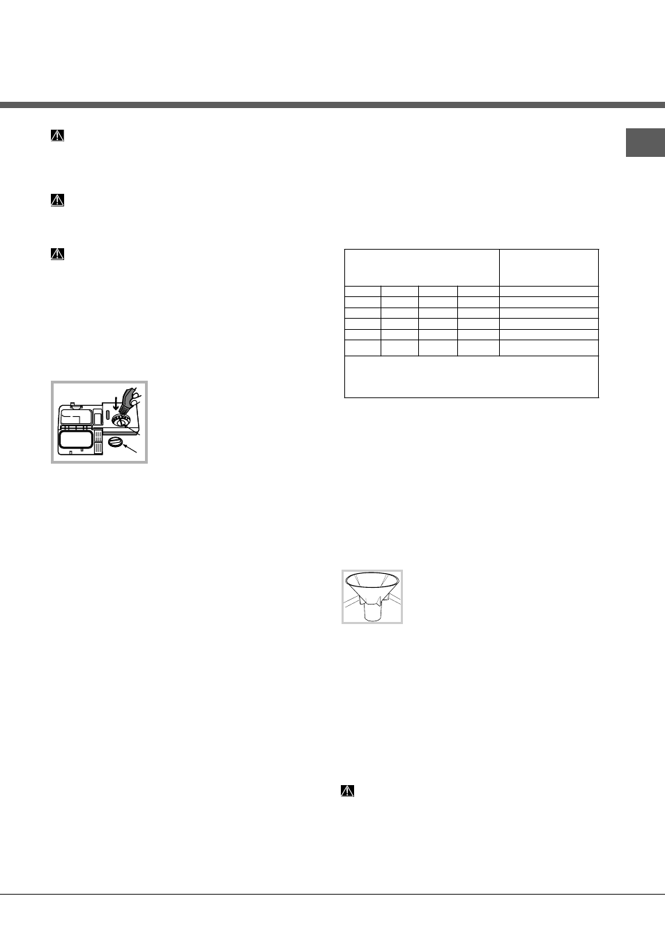 Produit de rinçage et sel régénérant, Charger le produit de rinçage, Charger le sel régénérant | Hotpoint Ariston LFFA+ 8M14 User Manual | Page 21 / 84
