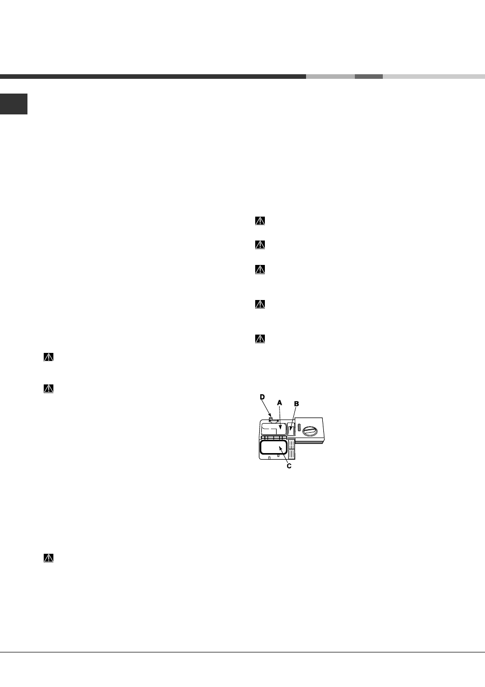 Start und inbetriebnahme, Starten des geschirrspülers, Einfüllen des spülmittels | Spüloptionen | Hotpoint Ariston LFFA+ 8M14 User Manual | Page 30 / 84