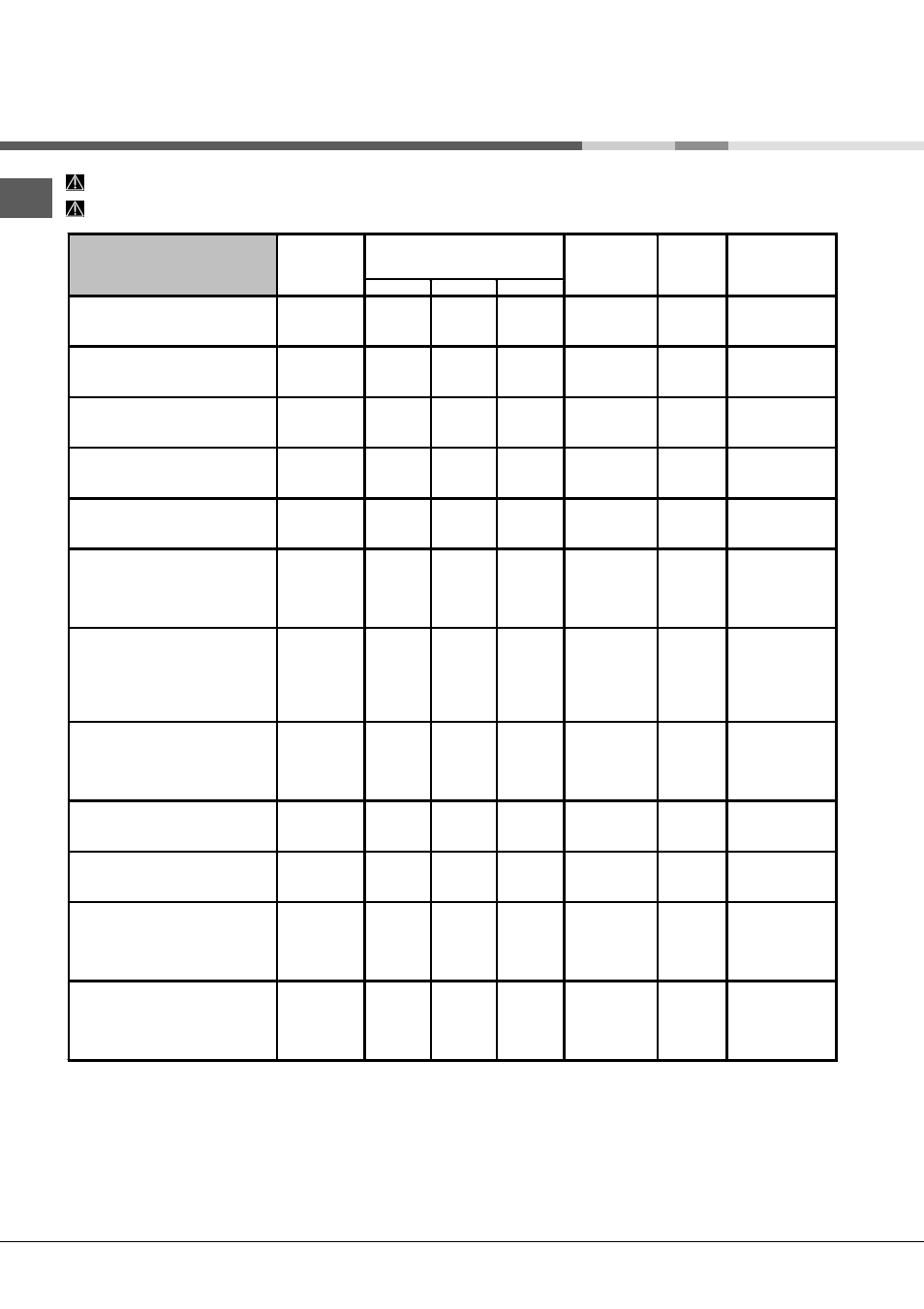 Programmes | Hotpoint Ariston LDFA+ 12H14 User Manual | Page 20 / 84