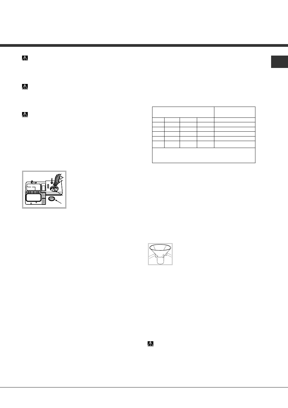 Klarspüler und regeneriersalz, Einfüllen des klarspülers, Einfüllen des regeneriersalzes | Hotpoint Ariston LFFA+ 8H141 EU User Manual | Page 33 / 84