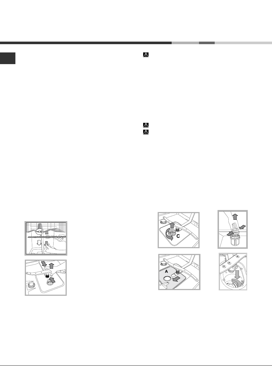 Mantenimiento y cuidados | Hotpoint Ariston LFFA+ 8H141 EU User Manual | Page 58 / 84