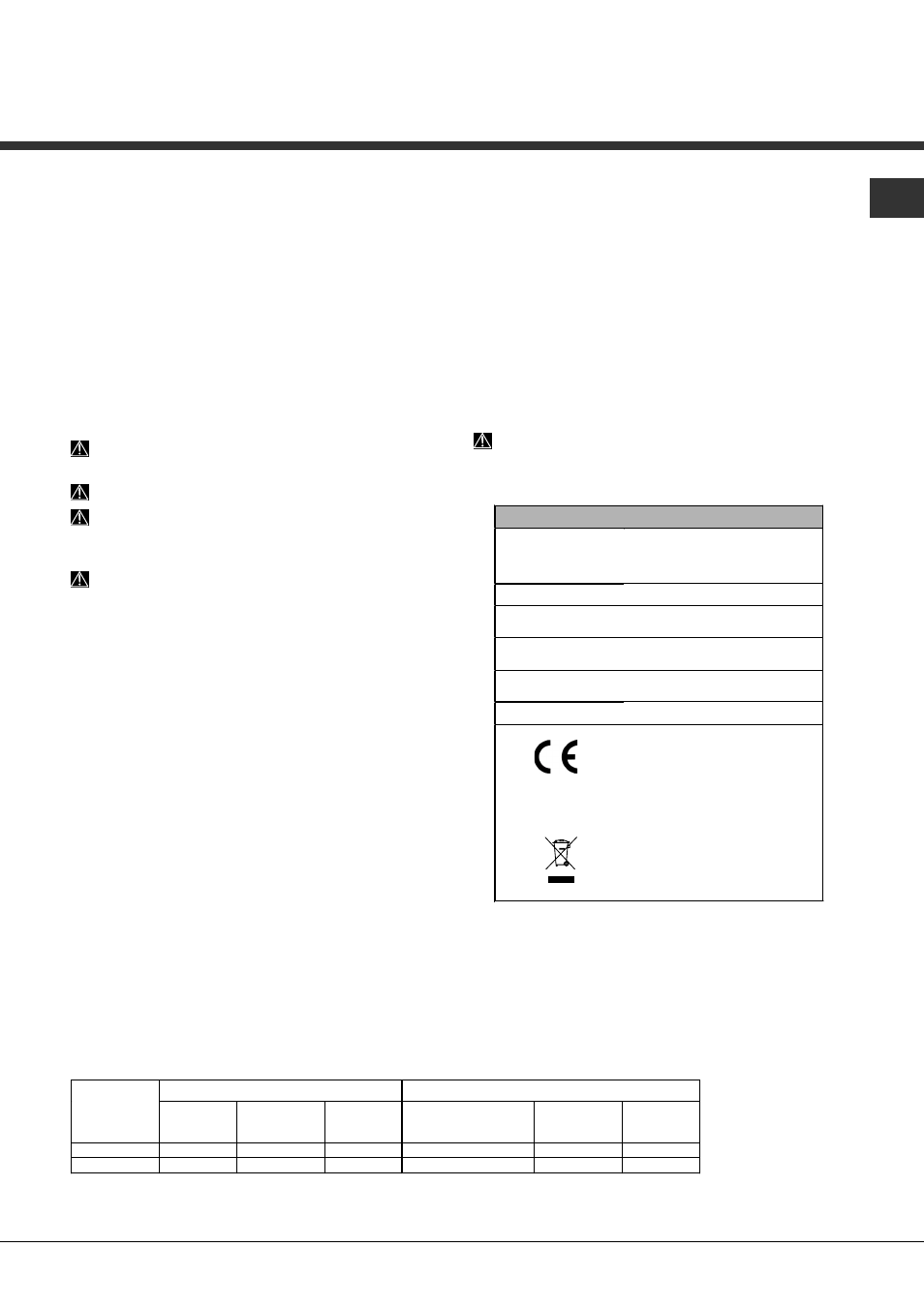 Advertencias para el primer lavado | Hotpoint Ariston LFFA+ 8H141 X EU User Manual | Page 51 / 84