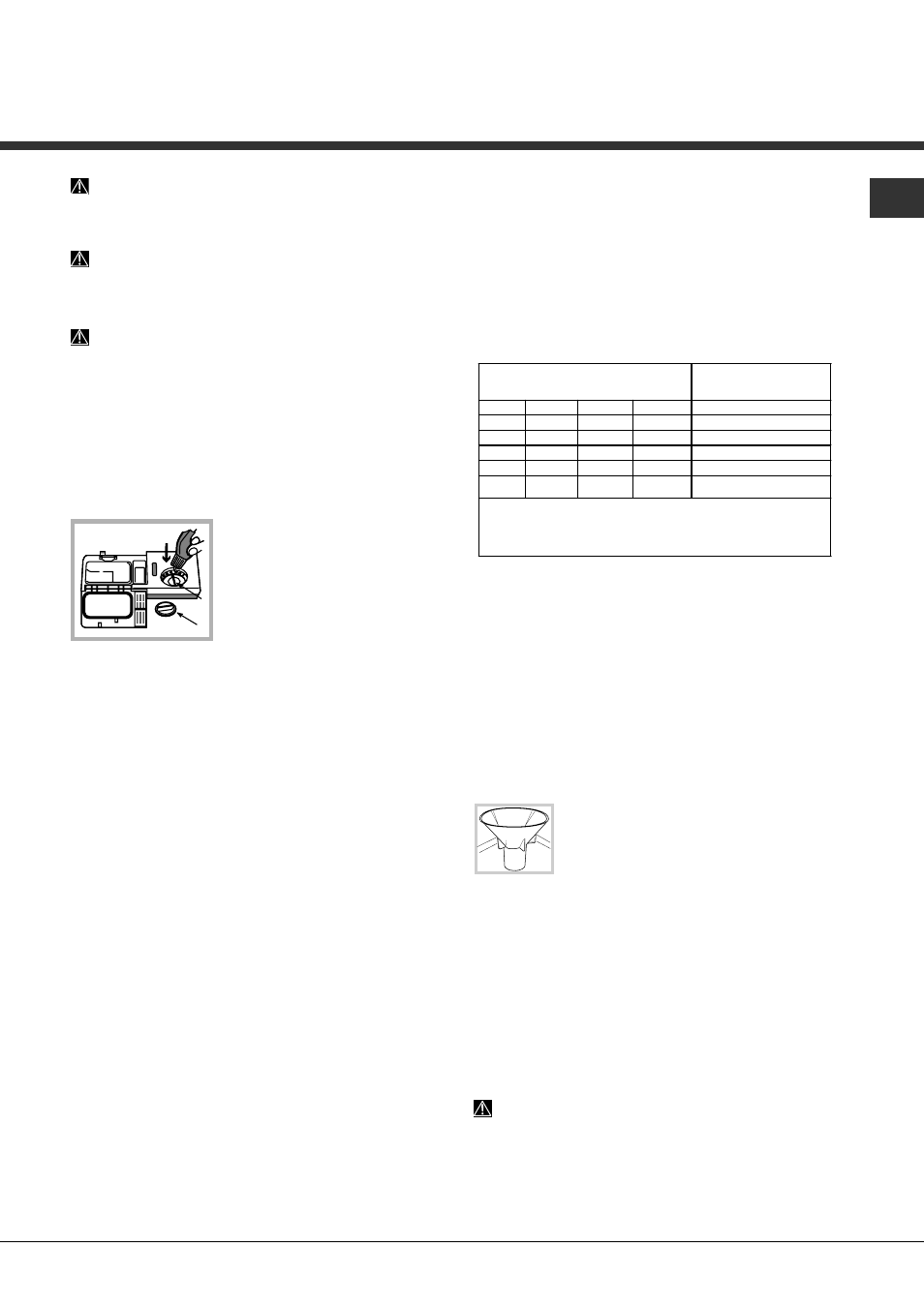 Abrillantador y sal regeneradora, Cargar el abrillantador, Cargar la sal regeneradora | Hotpoint Ariston LFFA+ 8H141 X EU User Manual | Page 57 / 84