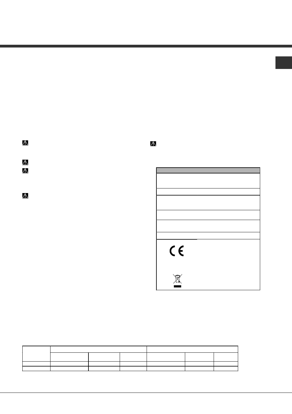 Avvertenze per il primo lavaggio | Hotpoint Ariston LFSA+ 2174 A IX.R User Manual | Page 3 / 84