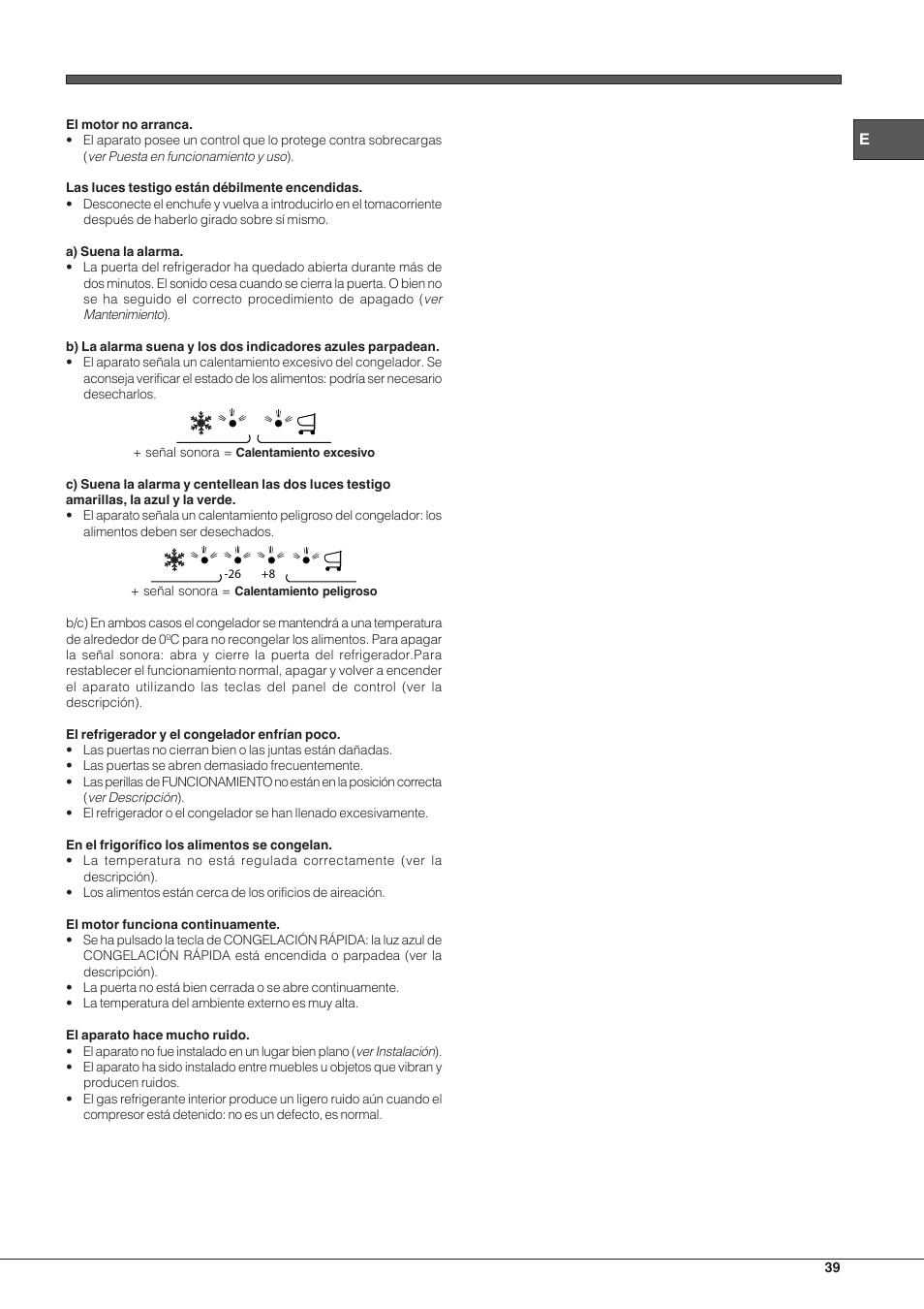 Hotpoint Ariston E3D AA X User Manual | Page 39 / 52
