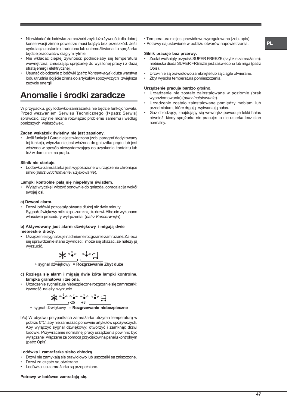 Hotpoint Ariston E3D AA X User Manual | Page 47 / 52