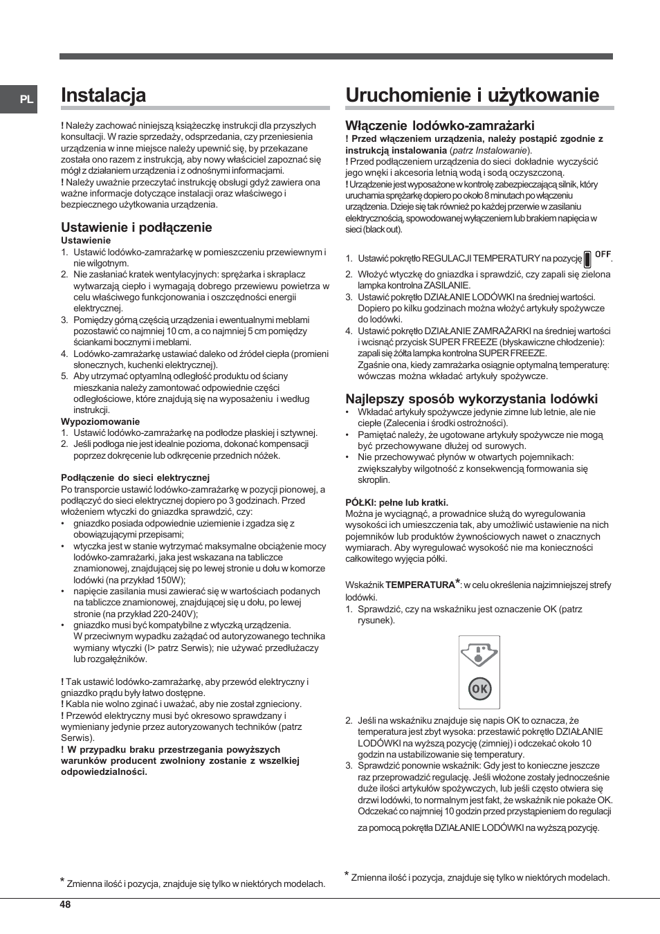 Hotpoint Ariston Combinado EBL 20311 V User Manual | Page 48 / 64