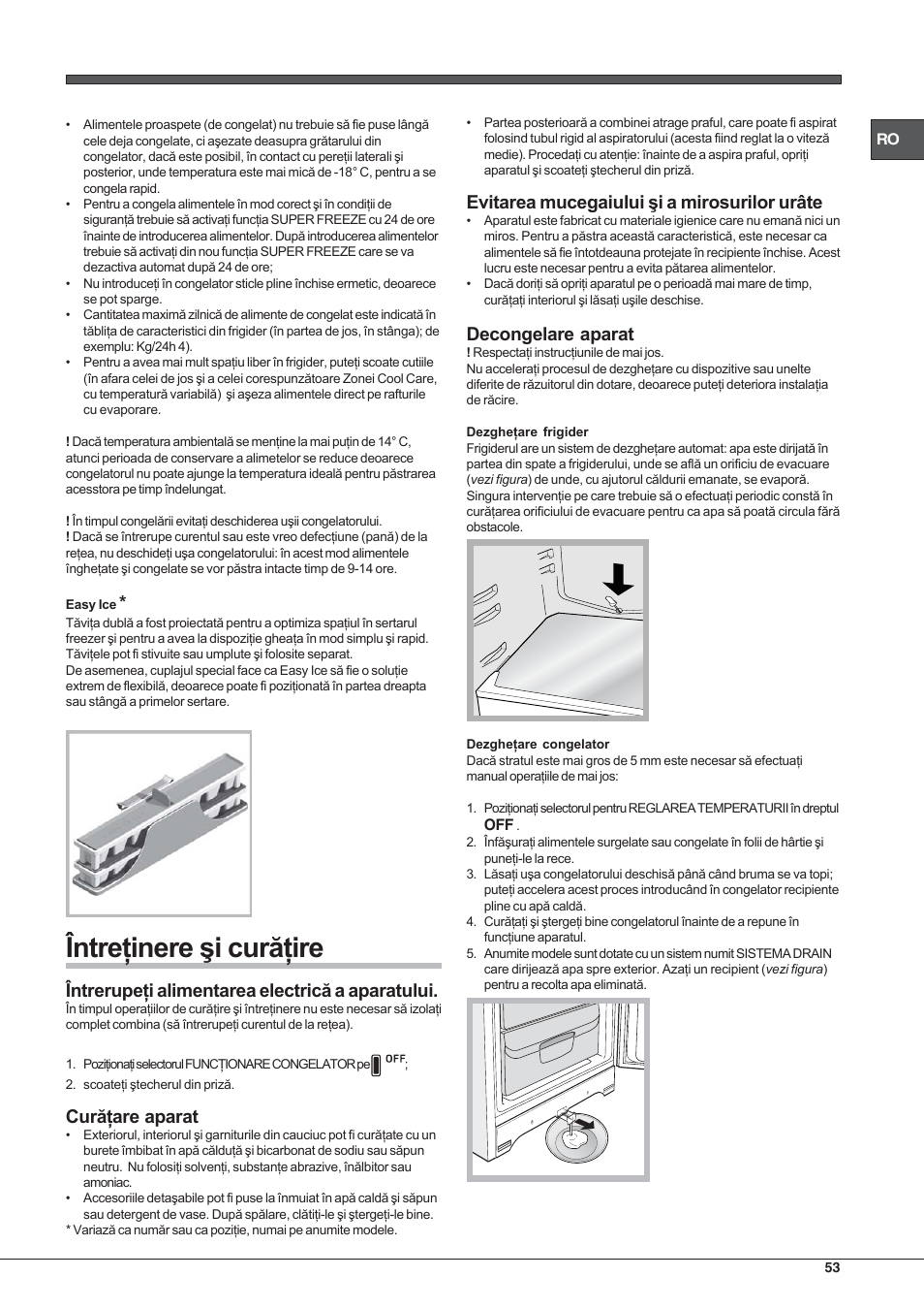 Hotpoint Ariston Combinado EBL 20311 V User Manual | Page 53 / 64