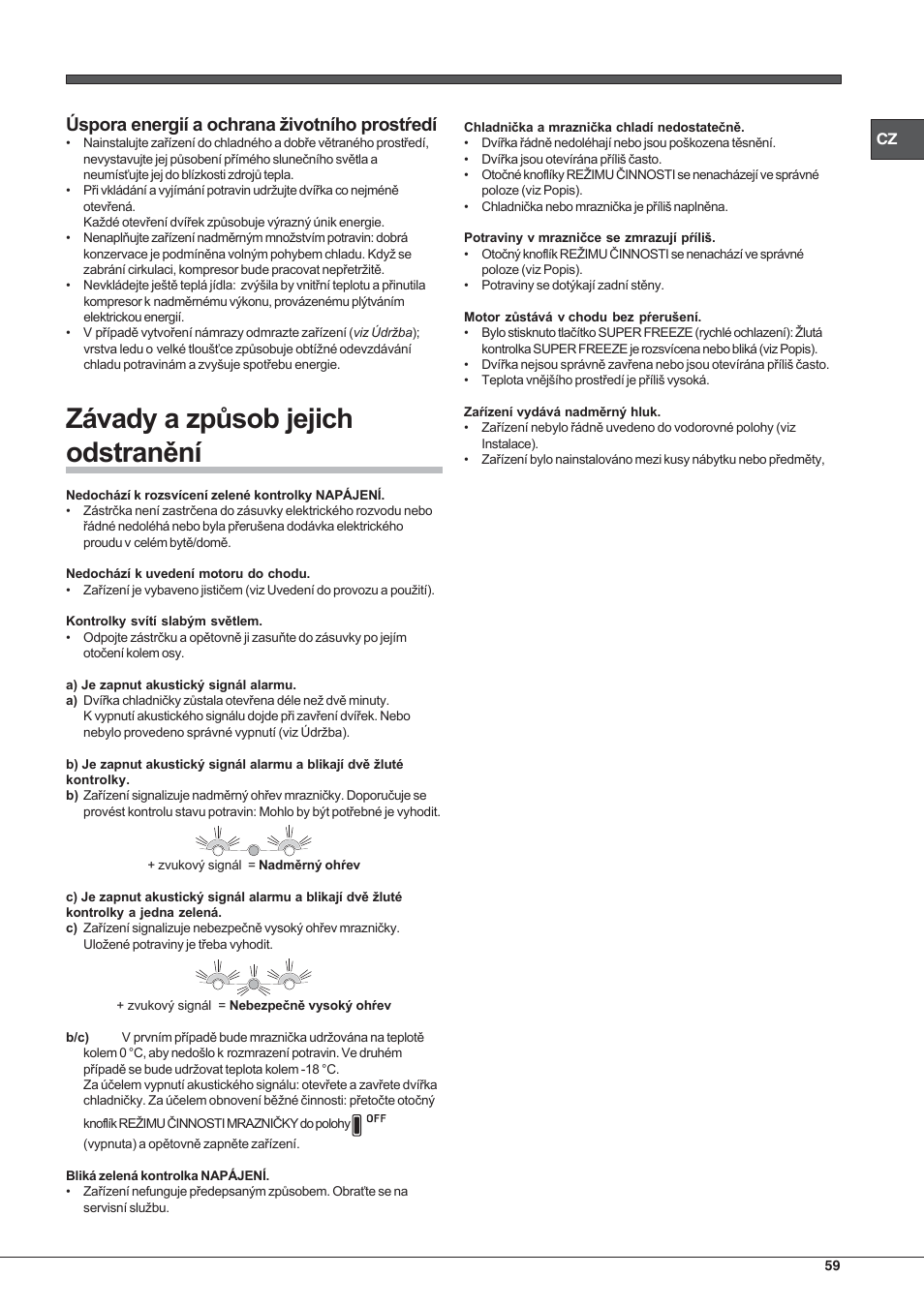 Hotpoint Ariston Combinado EBL 20311 V User Manual | Page 59 / 64