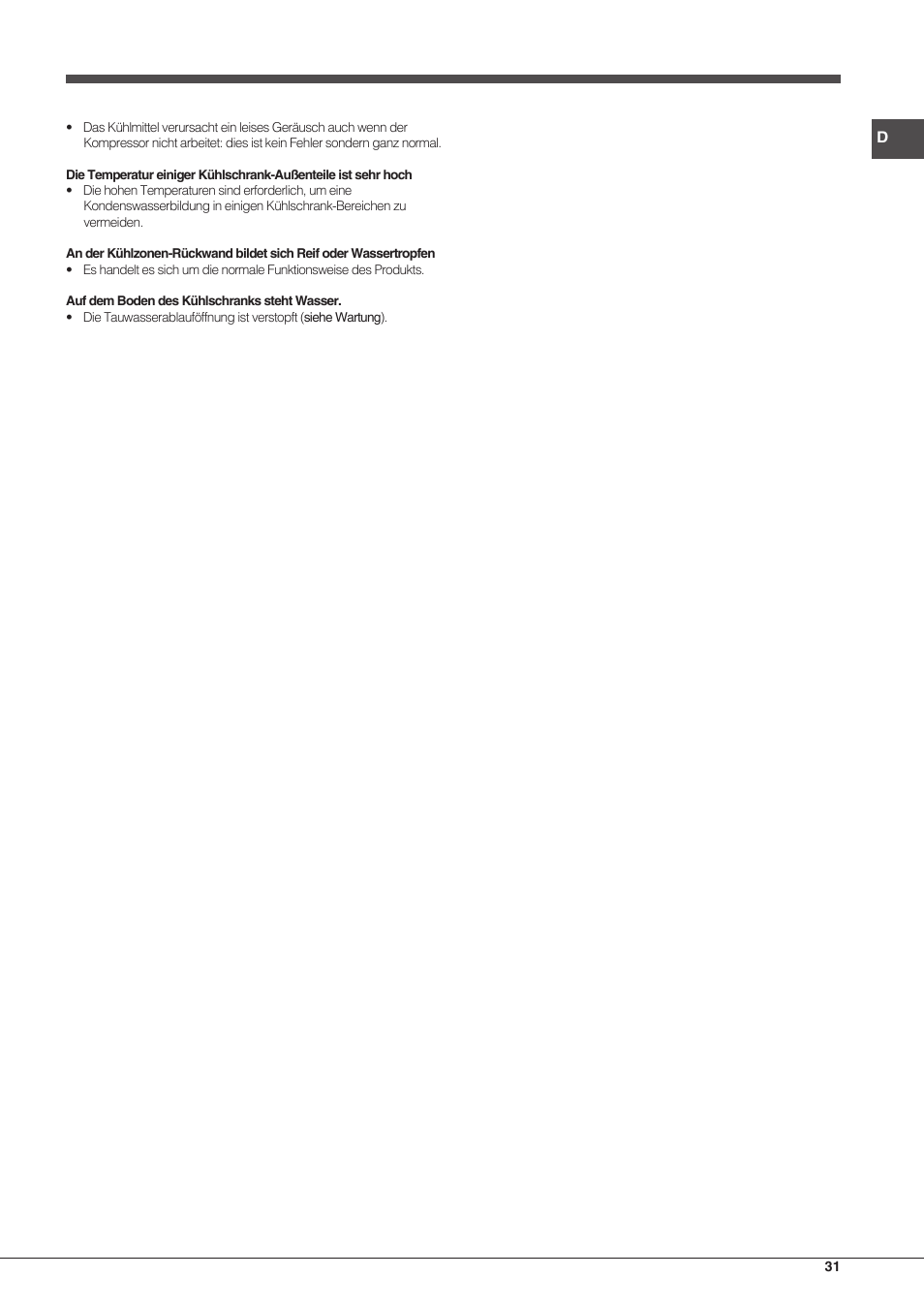 Hotpoint Ariston Combinado EBMH 18211 V O3 User Manual | Page 31 / 64