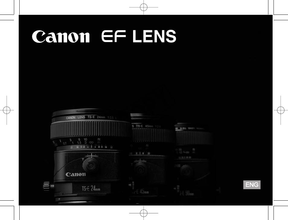 Canon TS-E 45mm f2.8 User Manual | 19 pages