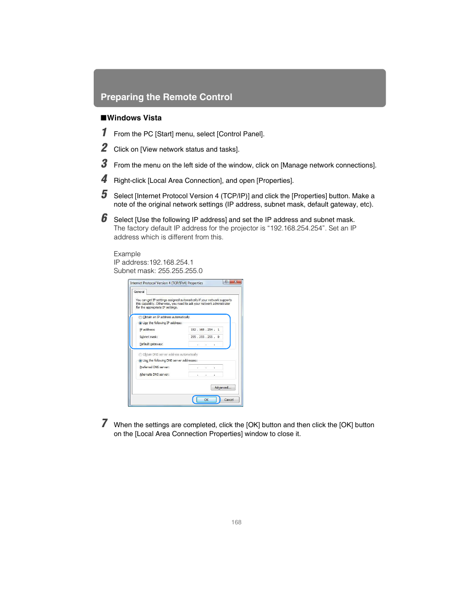 Windows vista | Canon XEED SX6000 User Manual | Page 168 / 240