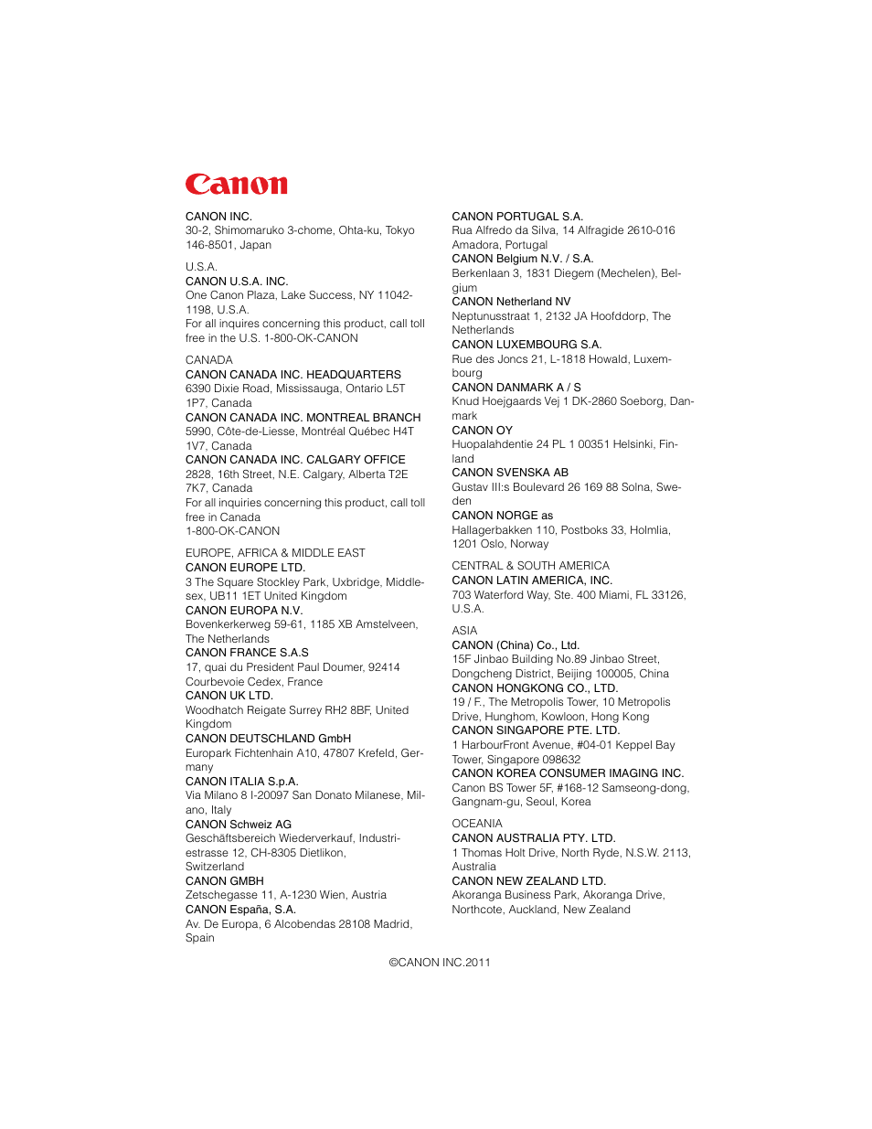 Canon XEED SX6000 User Manual | Page 240 / 240