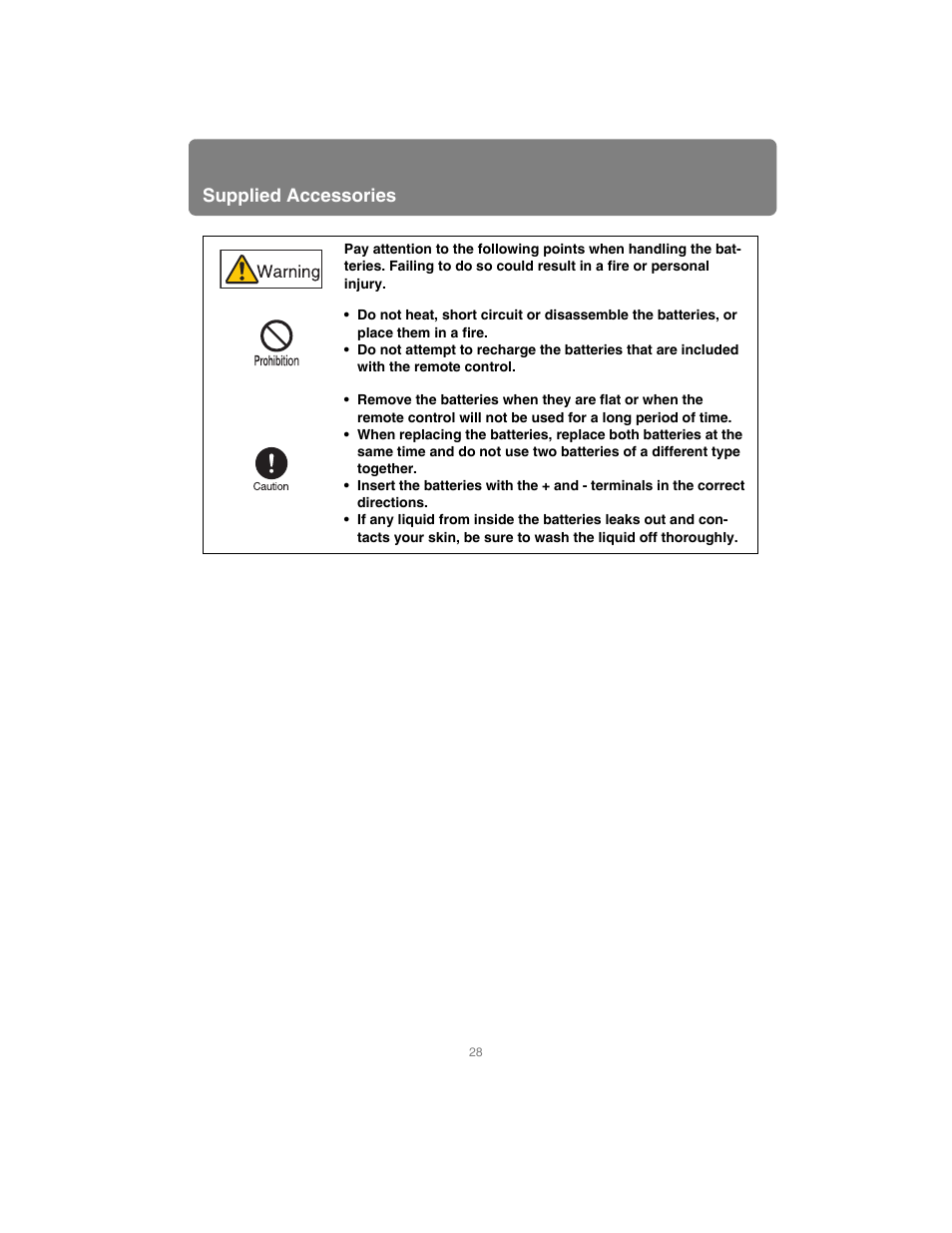 Supplied accessories | Canon XEED SX6000 User Manual | Page 28 / 240