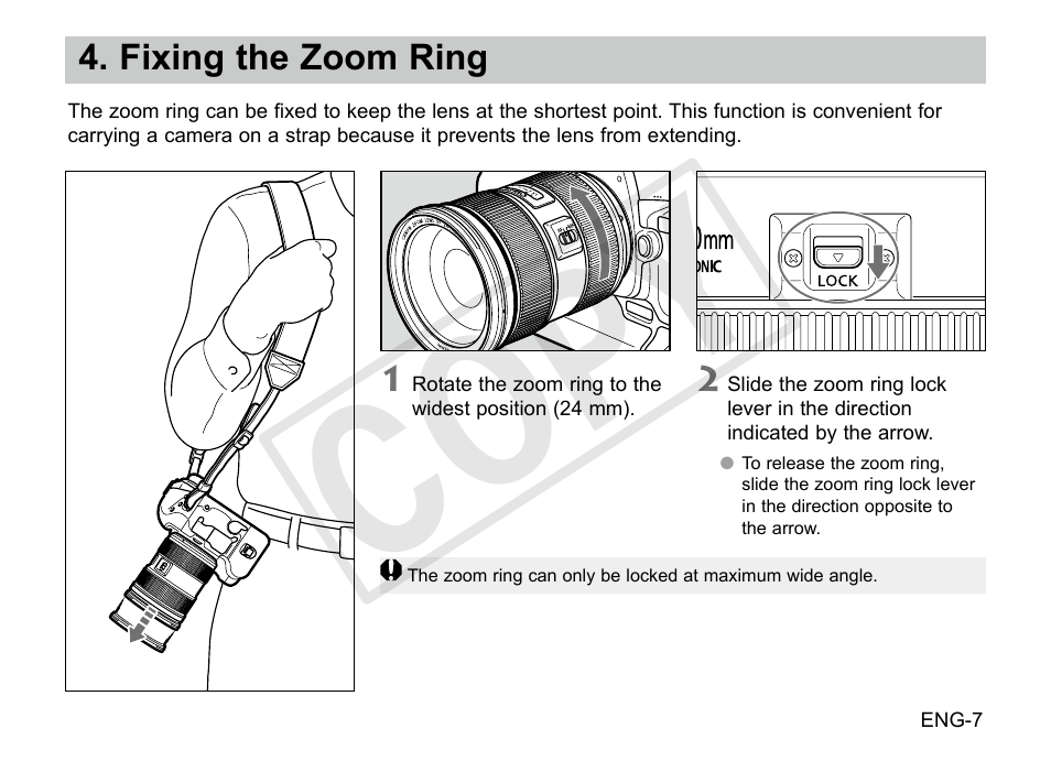 Cop y | Canon EF 24-70mm f2.8L II USM User Manual | Page 8 / 13