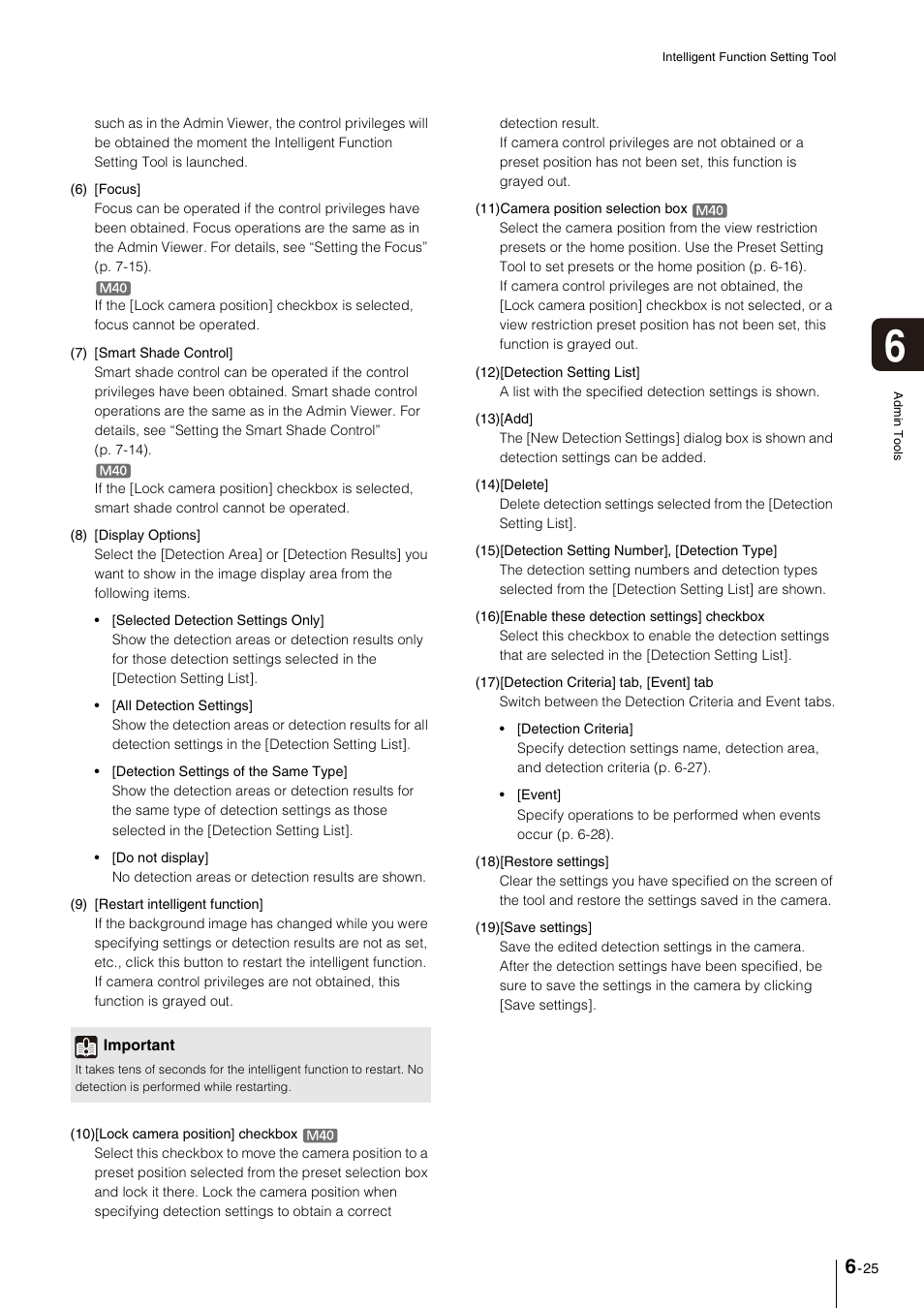 P. 6-25 | Canon VB-M600VE User Manual | Page 103 / 159