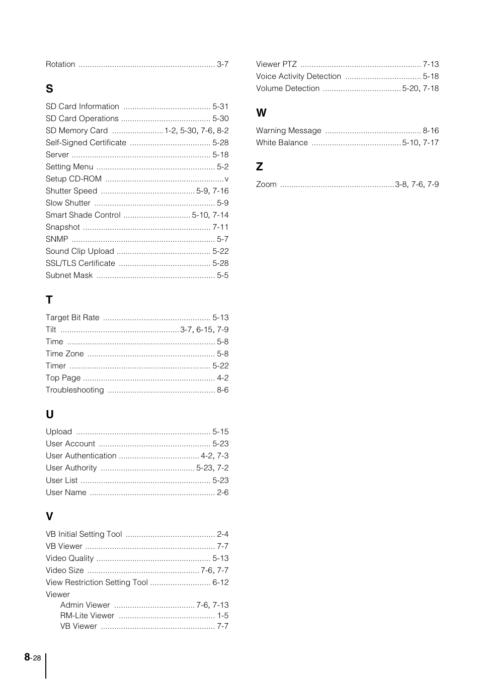 Canon VB-M600VE User Manual | Page 158 / 159