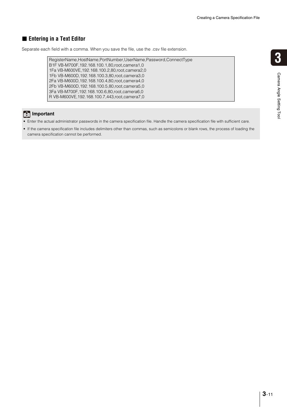 Entering in a text editor | Canon VB-M600VE User Manual | Page 41 / 159