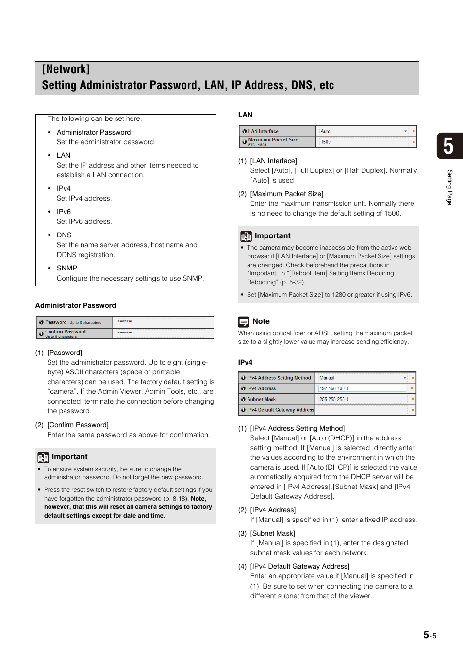 P. 5-5) | Canon VB-M600VE User Manual | Page 49 / 159