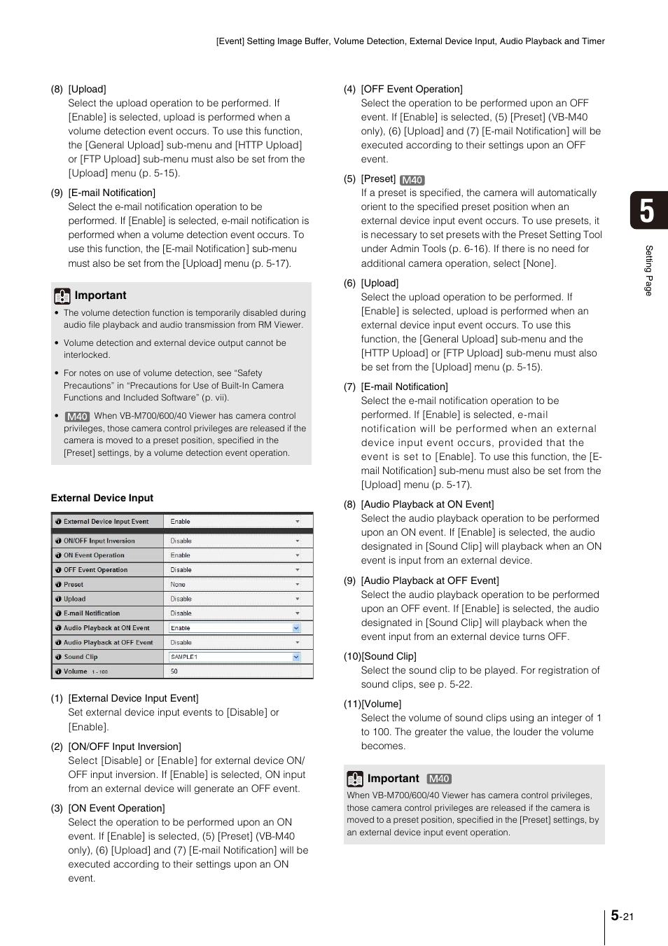 P. 5-21) | Canon VB-M600VE User Manual | Page 65 / 159