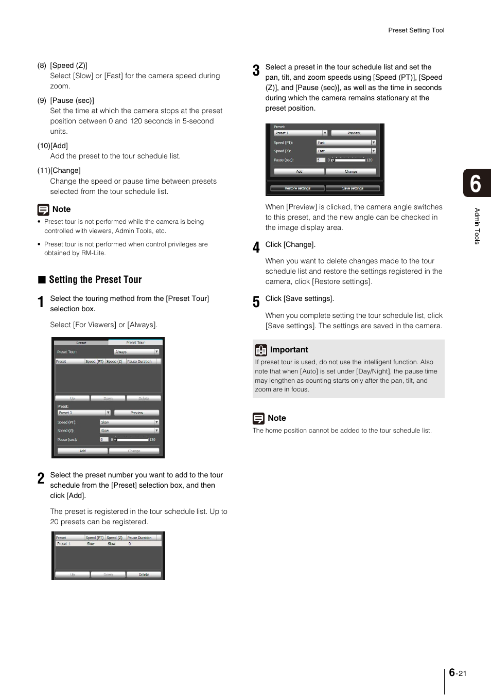 Setting the preset tour | Canon VB-M600VE User Manual | Page 99 / 159