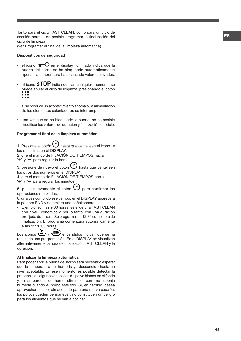 Hotpoint Ariston Style FH 89 P IX-HA S User Manual | Page 45 / 56