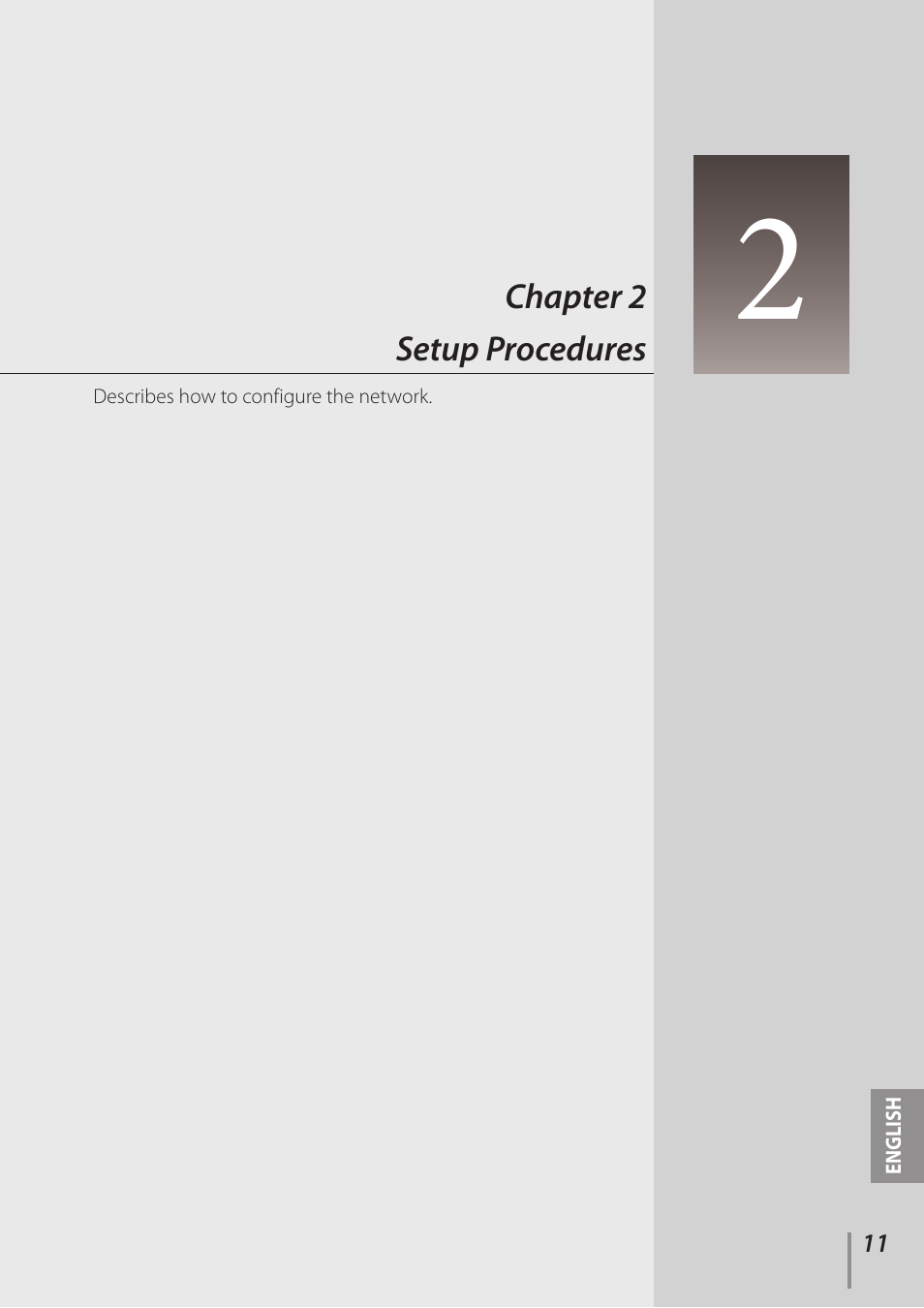 Chapter 2 setup procedures | Canon LV-7392A User Manual | Page 11 / 60