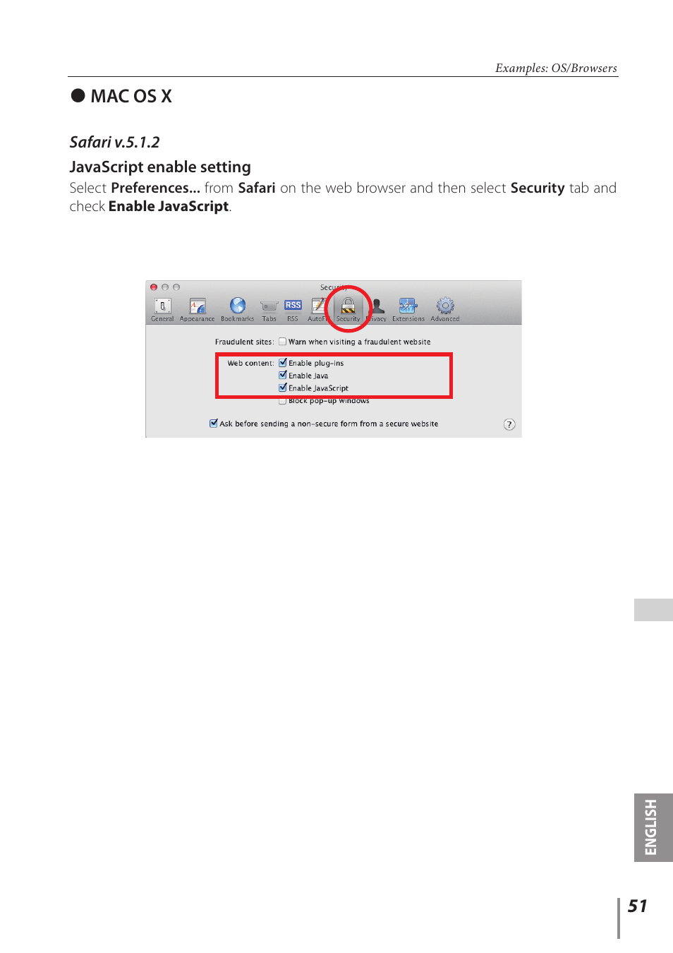 Mac os x | Canon LV-7392A User Manual | Page 51 / 60