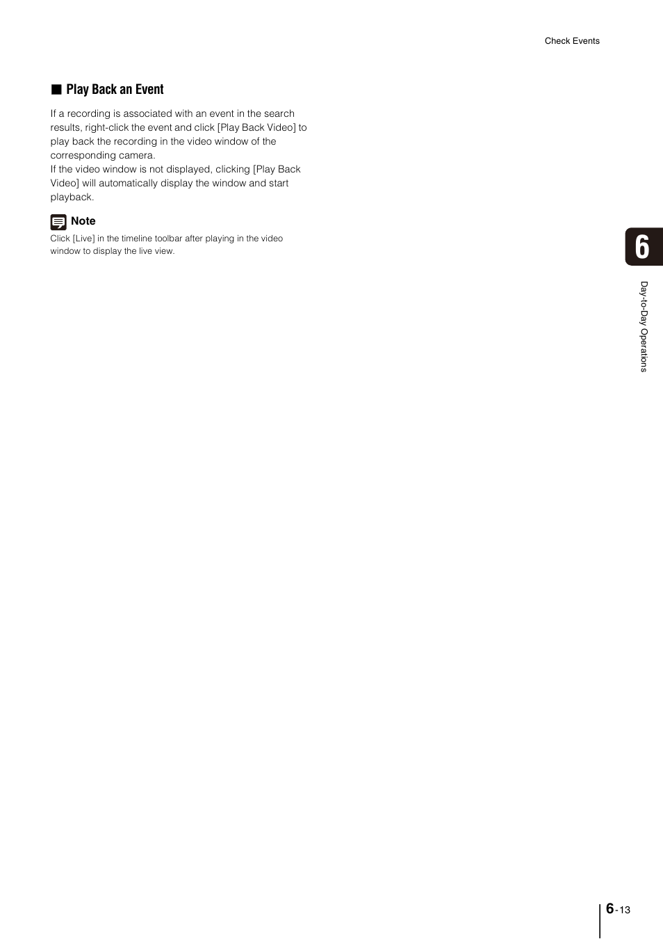 Play back an event | Canon VB-M600D User Manual | Page 75 / 104