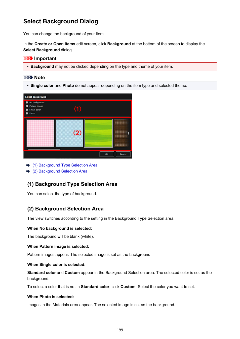 Select background dialog | Canon PIXMA MX395 User Manual | Page 199 / 300