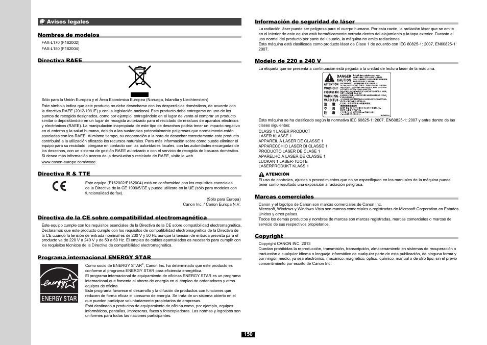 Canon i-SENSYS FAX-L170 User Manual | Page 228 / 248