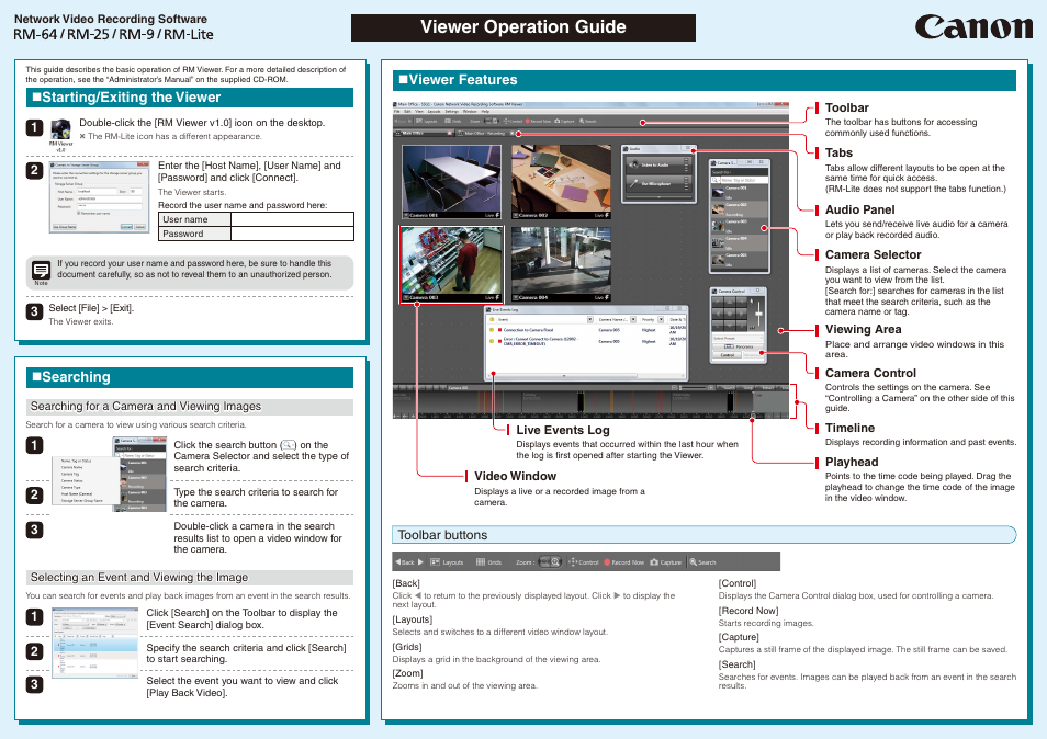 Canon RM-Software User Manual | 2 pages