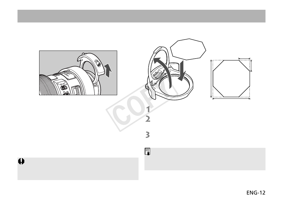 Cop y, Drop-in filters | Canon EF 400mm f4 DO IS USM User Manual | Page 13 / 17