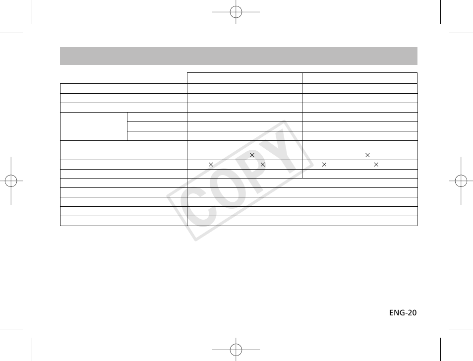 Cop y, Specifications | Canon TS-E 24mm f3.5L II User Manual | Page 21 / 23