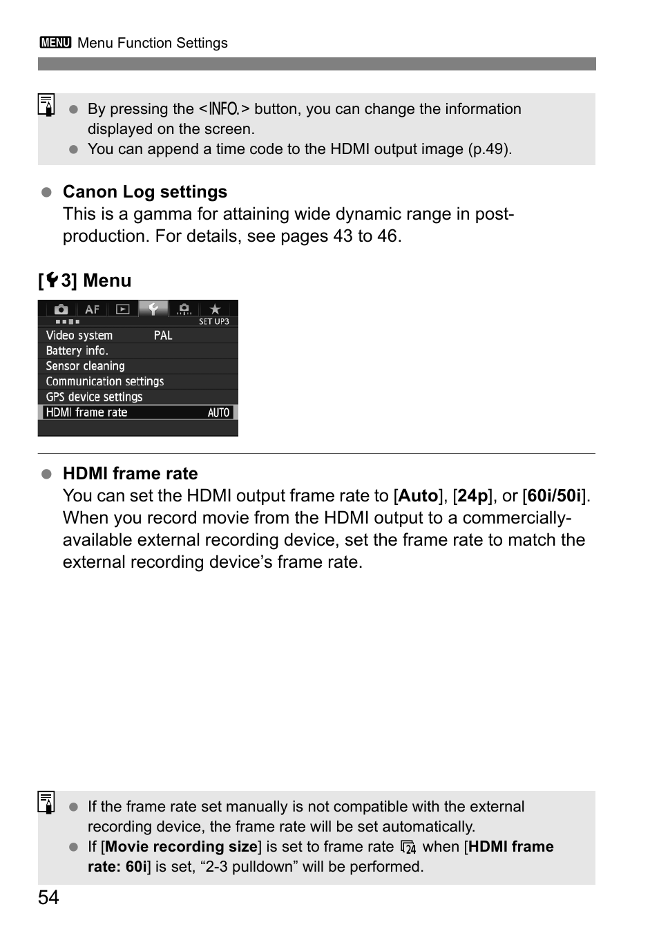 5 3] menu | Canon EOS-1D C User Manual | Page 54 / 100