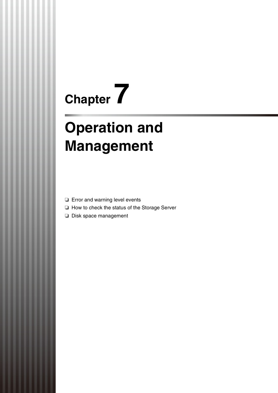 Chapter 7 operation and management, Chapter 7: operation and management a, Chapter 7 | Operation and management | Canon VB-M700F User Manual | Page 107 / 138