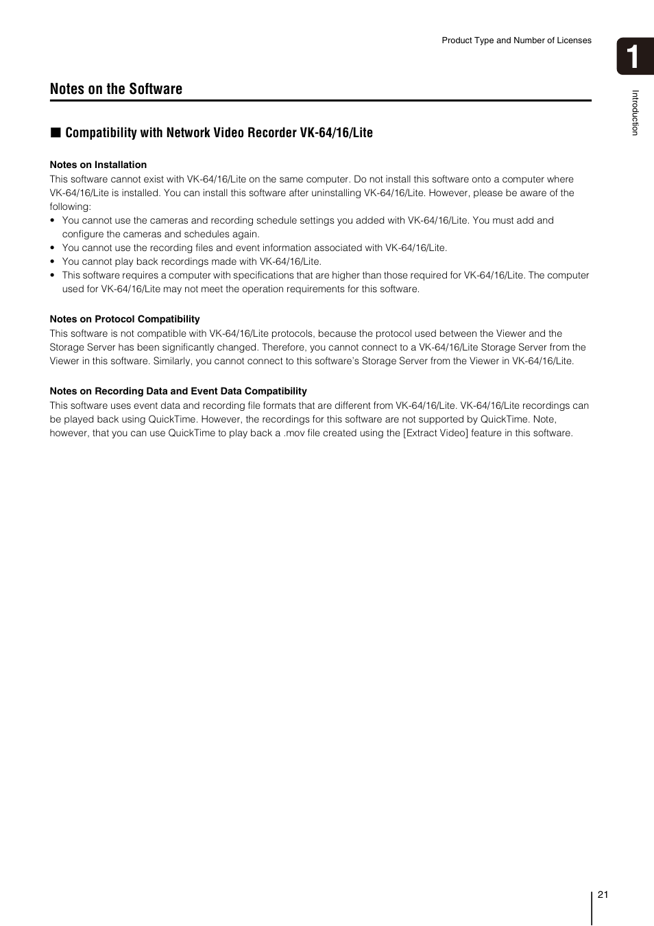 Notes on the software | Canon VB-M700F User Manual | Page 21 / 138