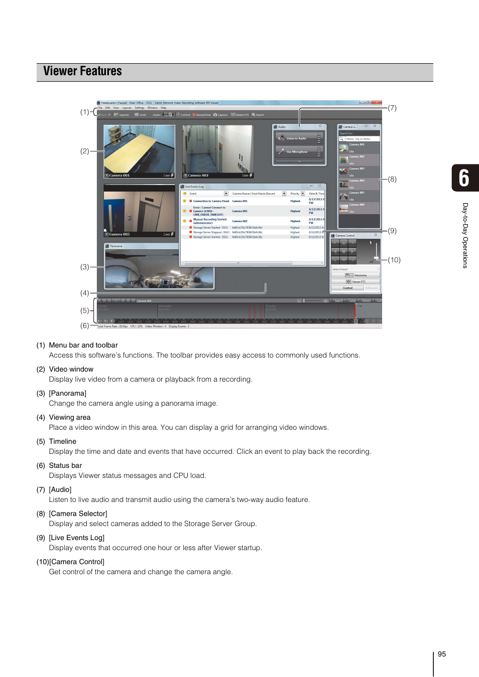 Viewer features | Canon VB-M700F User Manual | Page 95 / 138
