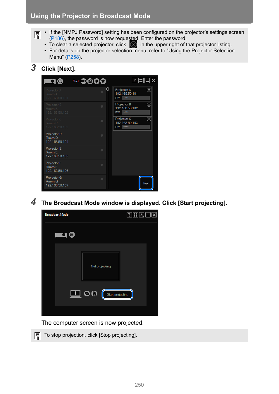 Canon XEED WUX450 User Manual | Page 250 / 314