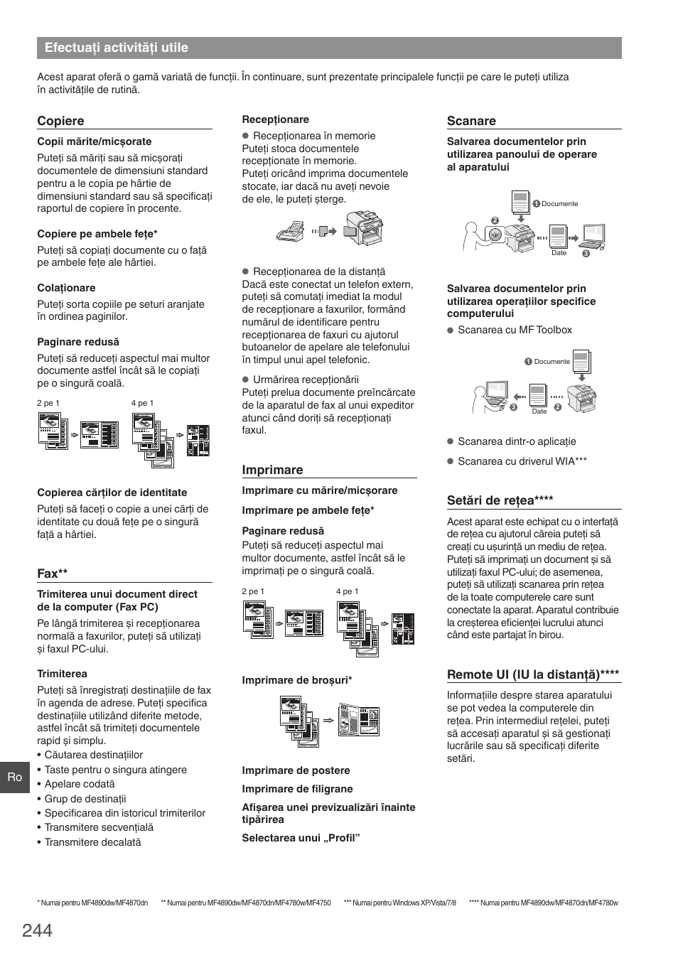 Efectuaţi activităţi utile | Canon i-SENSYS MF4870dn User Manual | Page 244 / 292