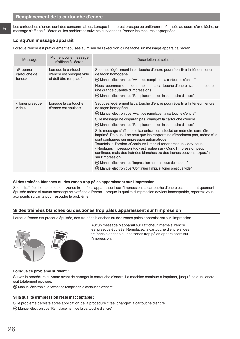 Remplacement de la cartouche d'encre | Canon i-SENSYS MF4870dn User Manual | Page 26 / 292