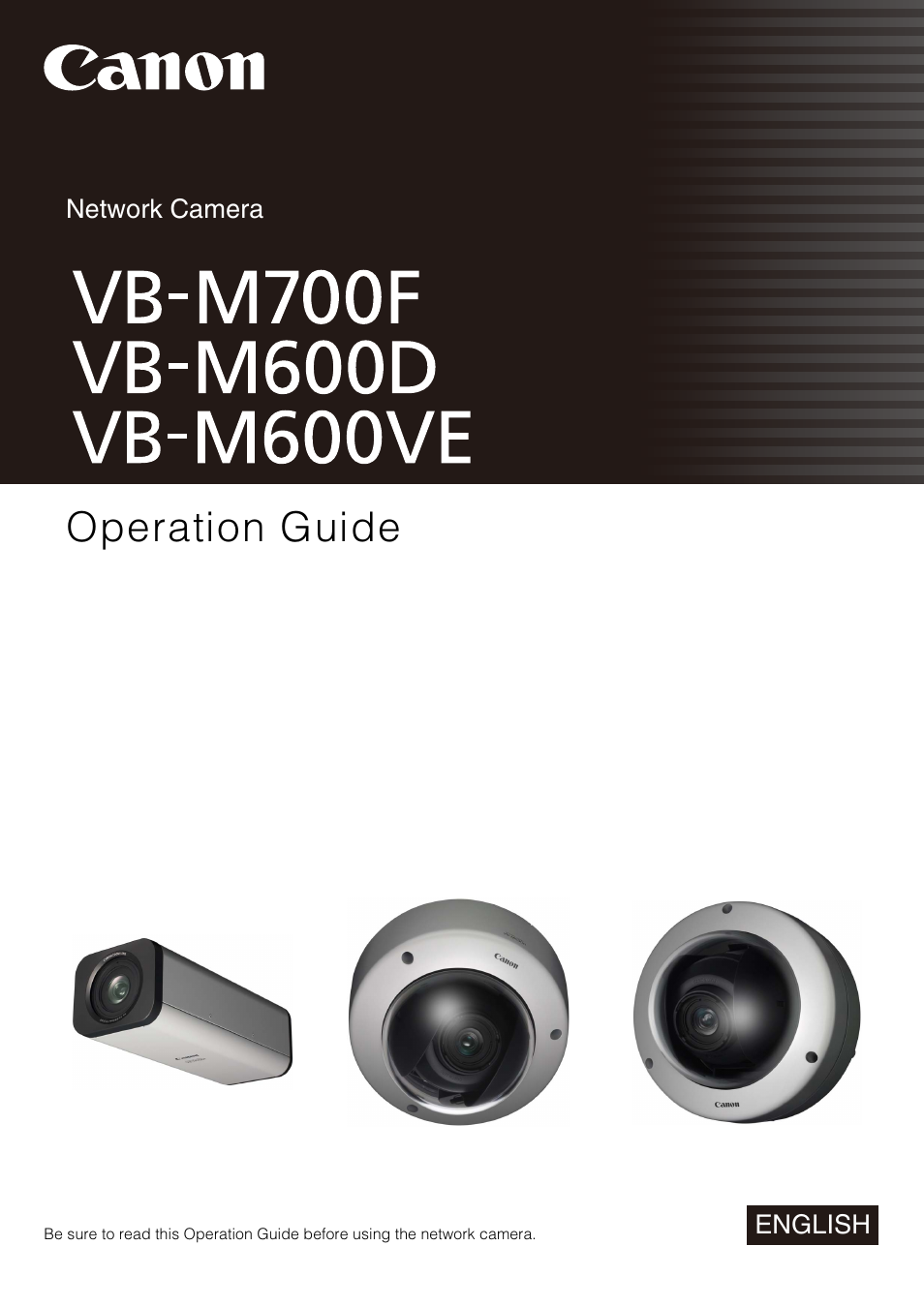 Canon VB-M700F User Manual | 145 pages