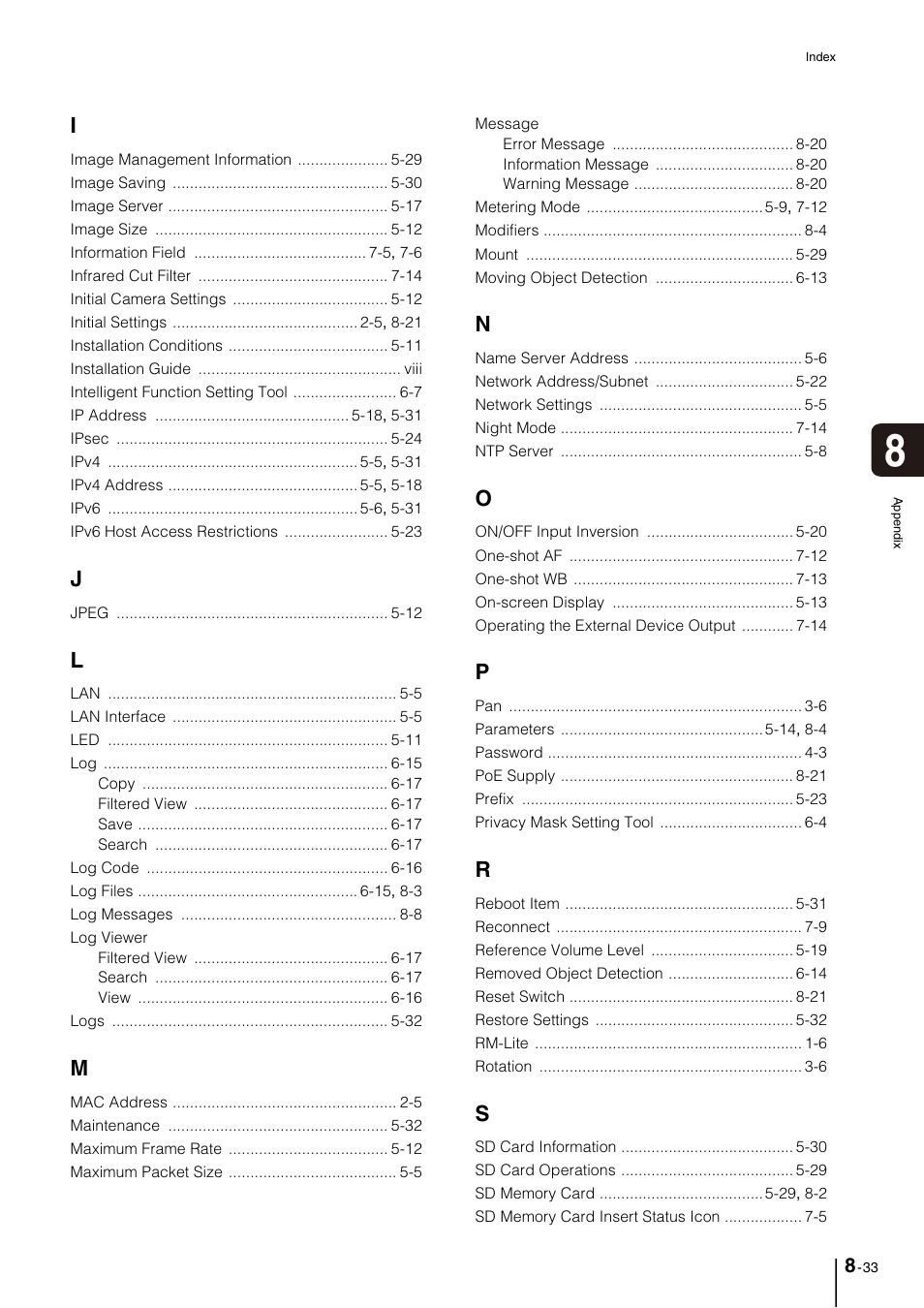 Canon VB-M700F User Manual | Page 143 / 145