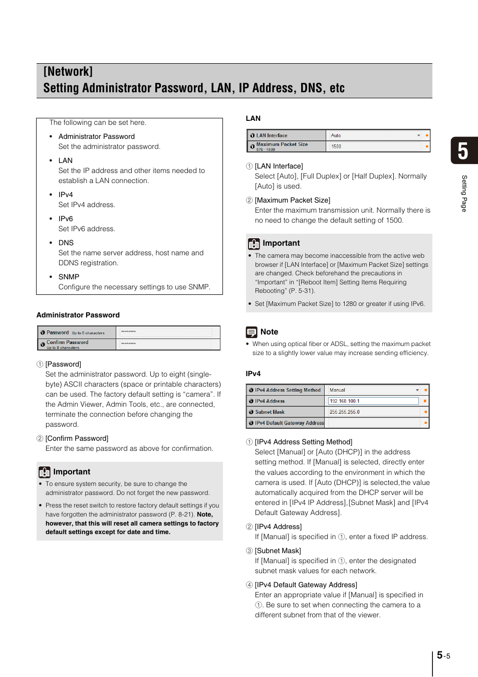 P. 5-5) | Canon VB-M700F User Manual | Page 49 / 145