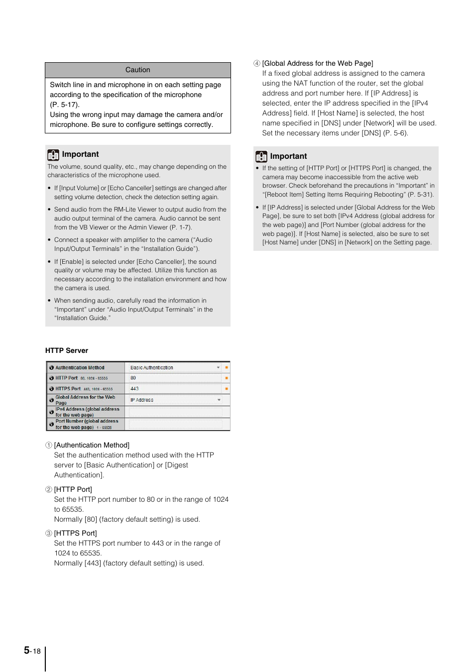 P. 5-18) | Canon VB-M700F User Manual | Page 62 / 145