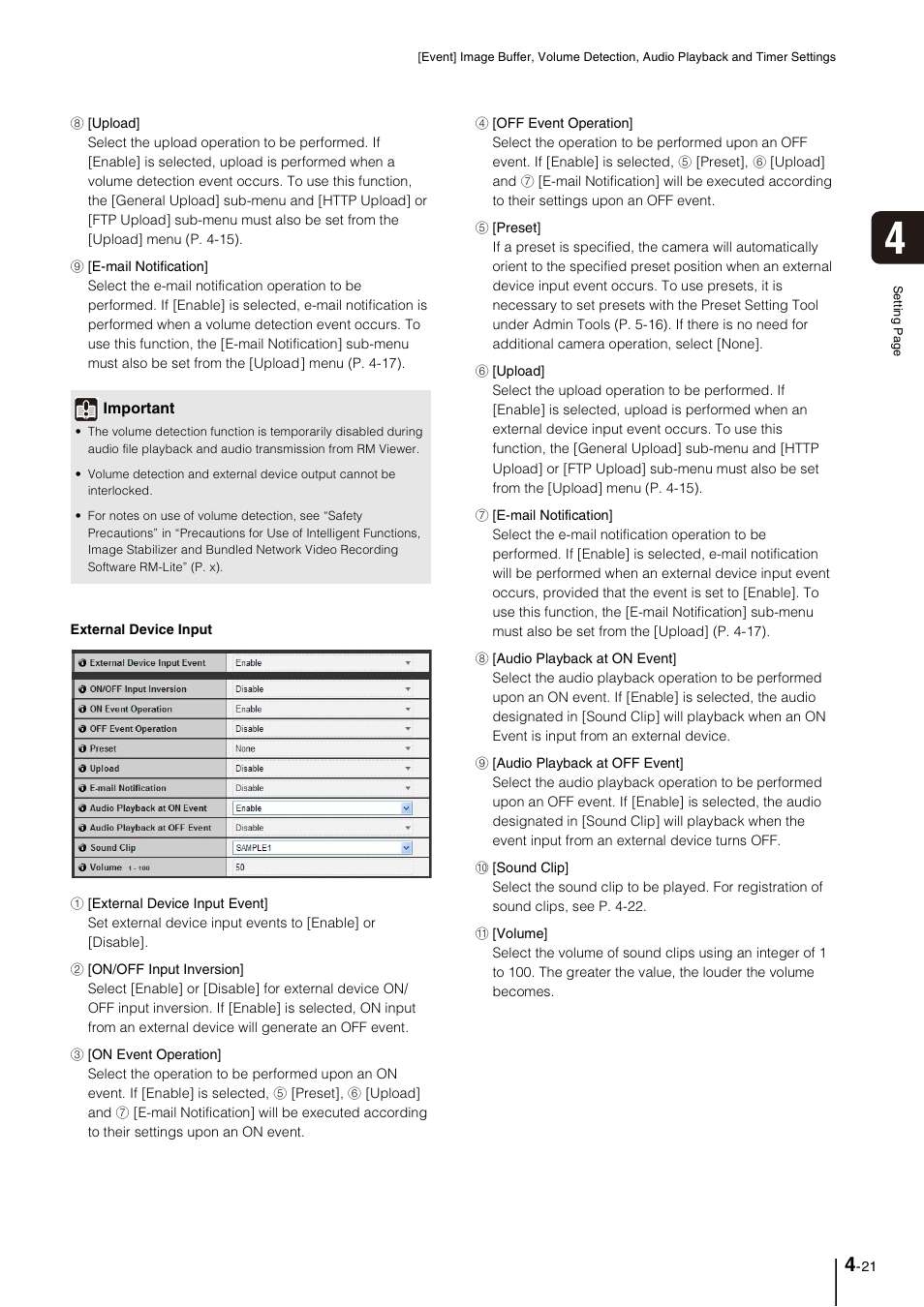 P. 4-21) | Canon VB-M40 User Manual | Page 51 / 149