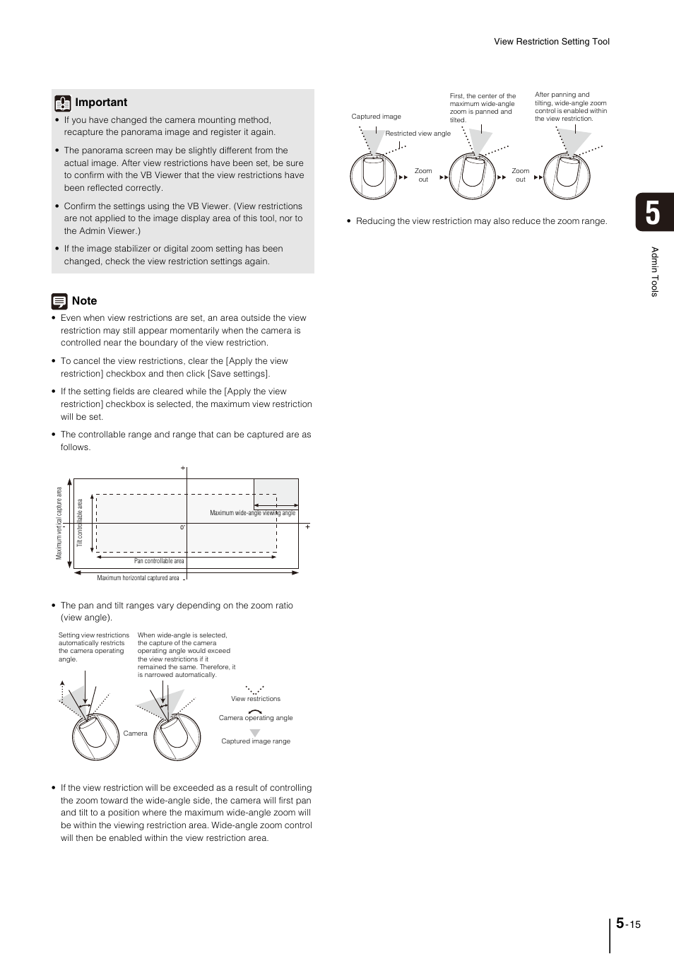 P. 5-15, Important | Canon VB-M40 User Manual | Page 79 / 149