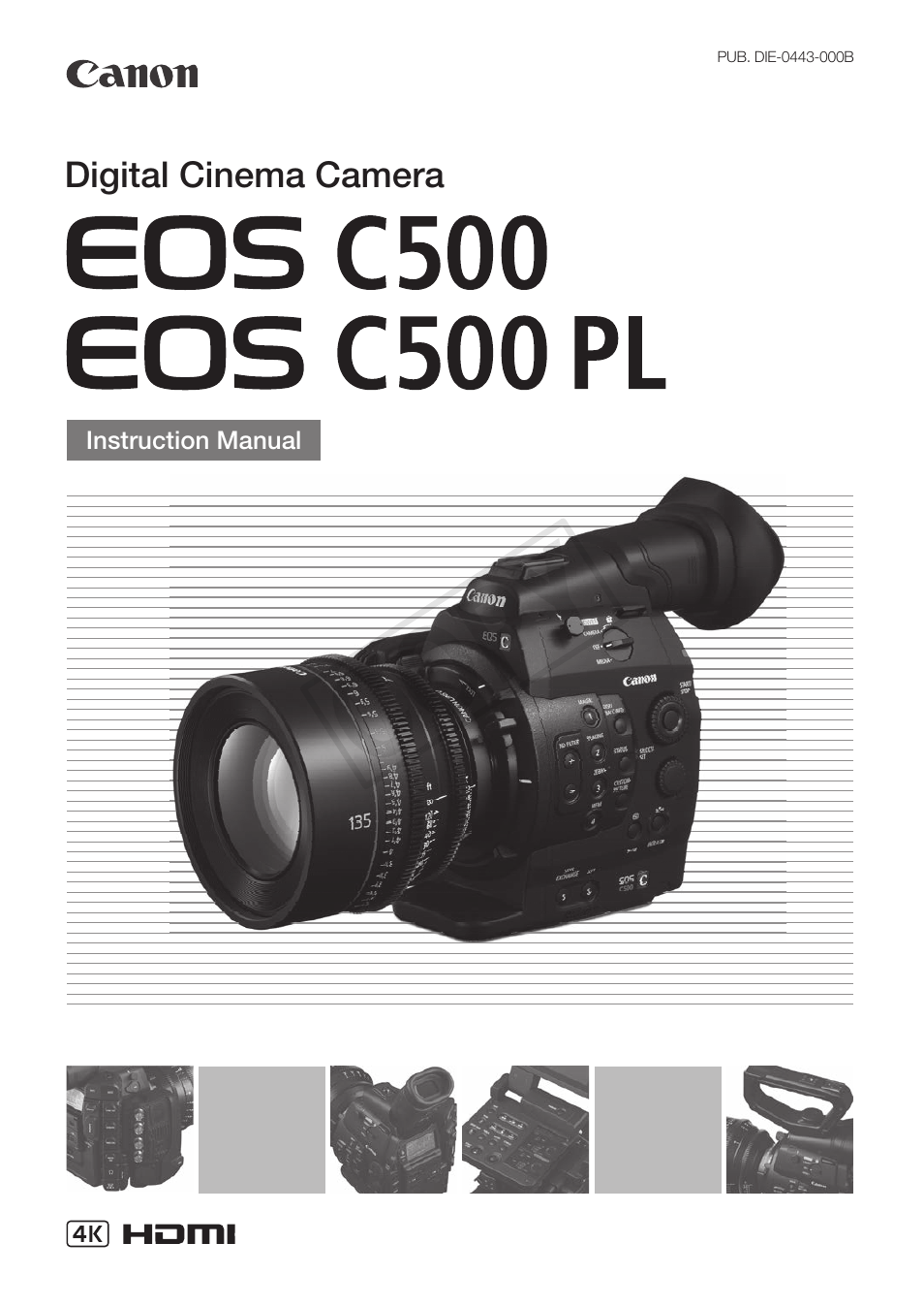 Canon EOS C500 PL User Manual | 212 pages