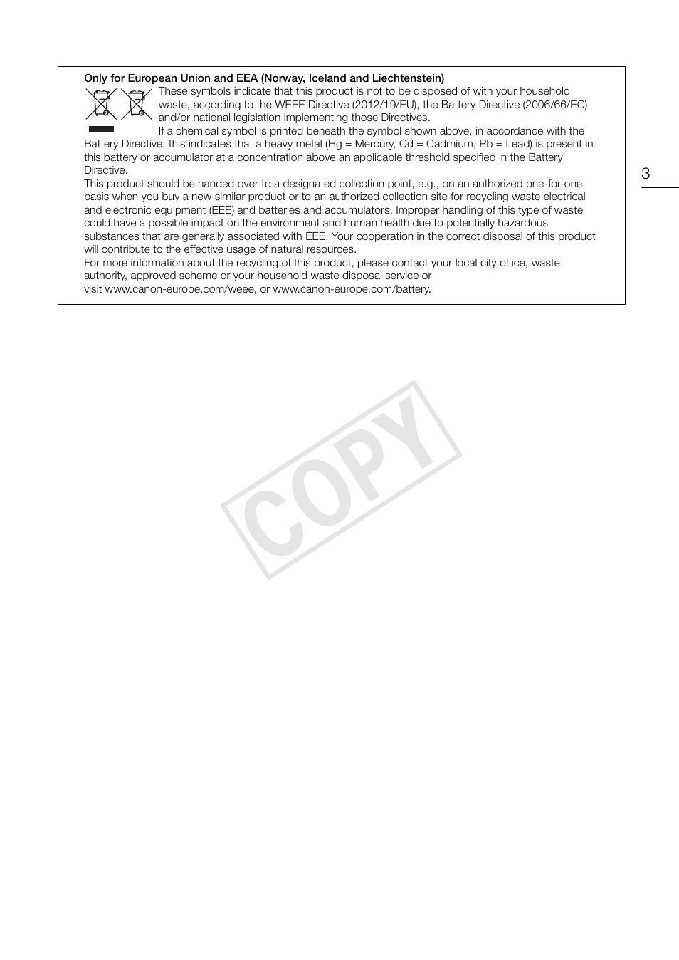 Cop y | Canon EOS C500 PL User Manual | Page 3 / 212