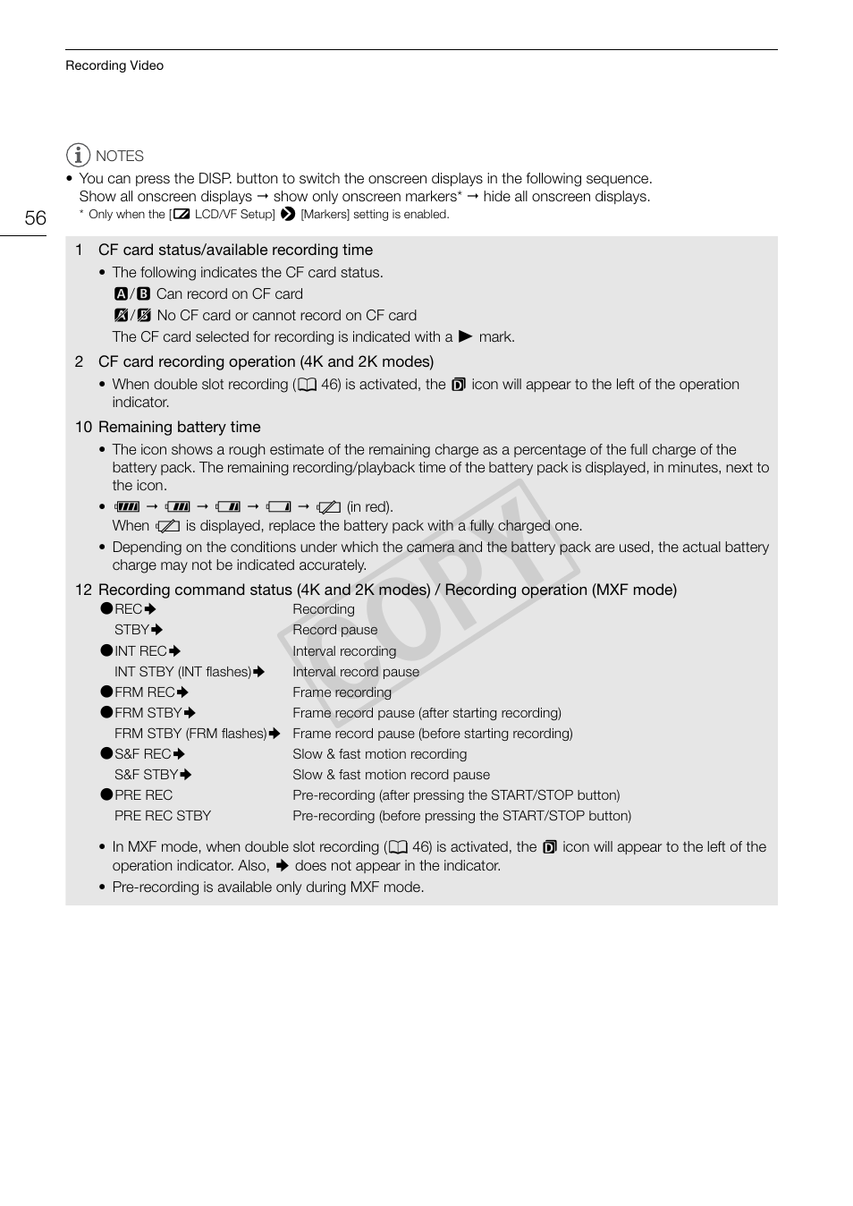 Cop y | Canon EOS C500 PL User Manual | Page 56 / 212